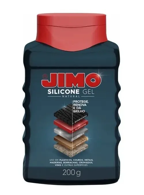 Jimo Silicone Gel Automotivo Doméstico Borracha Couro 200ml