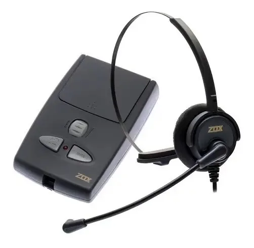 Amplificador Telefônico Zox TA-20 C/ Headset e Pilhas AA