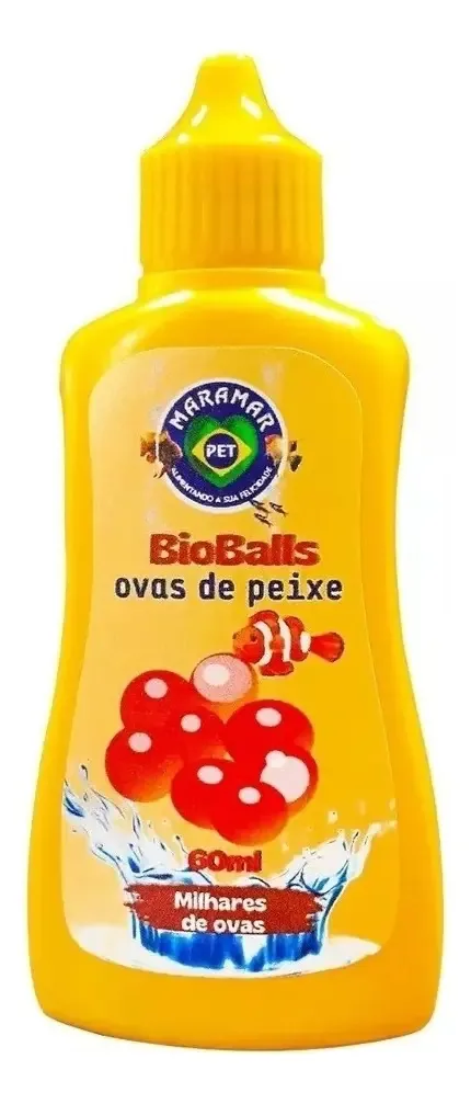 Alimento Para Peixes Bioball Ovas De Peixe 60ml Maramar