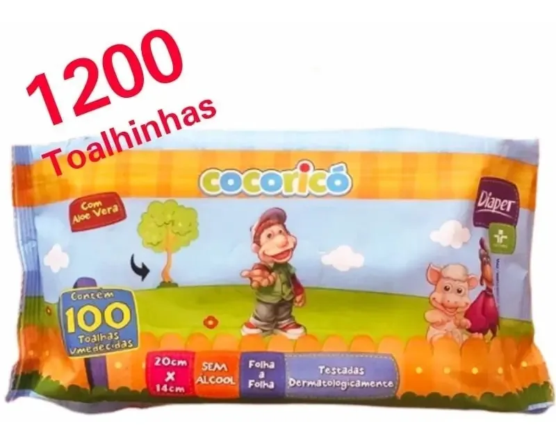 Toalhas Umedecidas Cocorico 50un