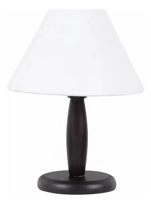 Abajur Marrom Madeira Bm Lamps