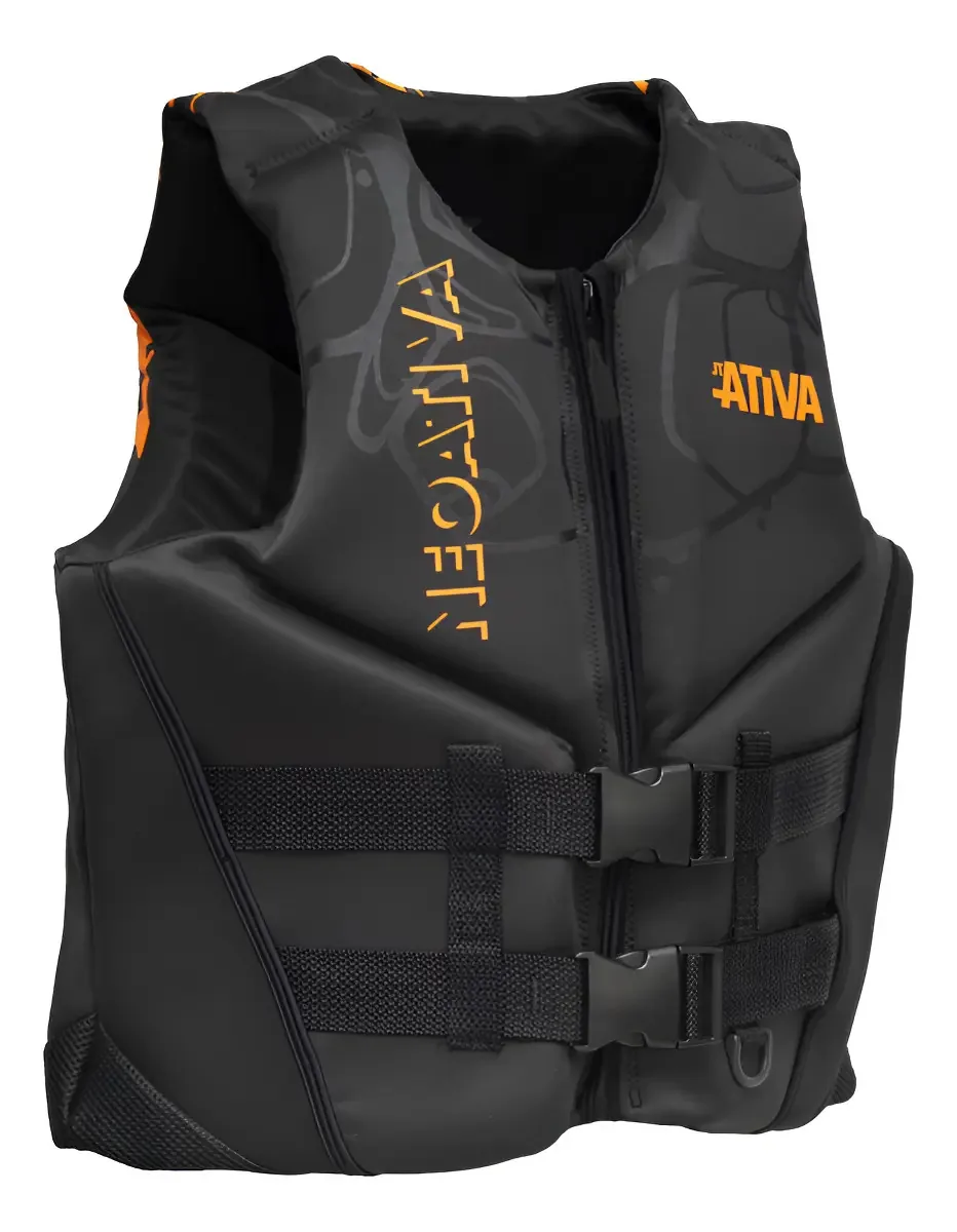 Colete Salva Vidas Ativa Aqua Espuma 55N Laranja Tamanho M