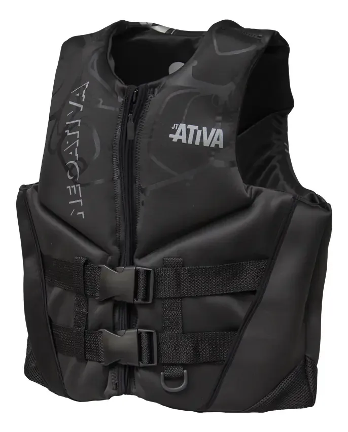 Colete Salva Vidas Ativa Nautica Aqua Homologado M Prata Espuma 55N