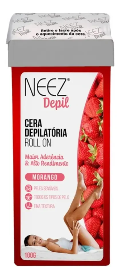 Neez Depil Roll On Refil 100g Morango