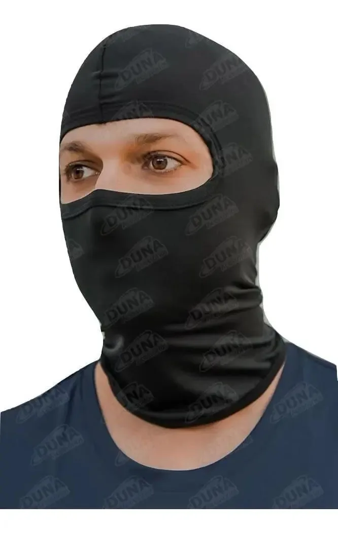 Balaclava Ninja Duna em Suplex Preta para Moto e Kart