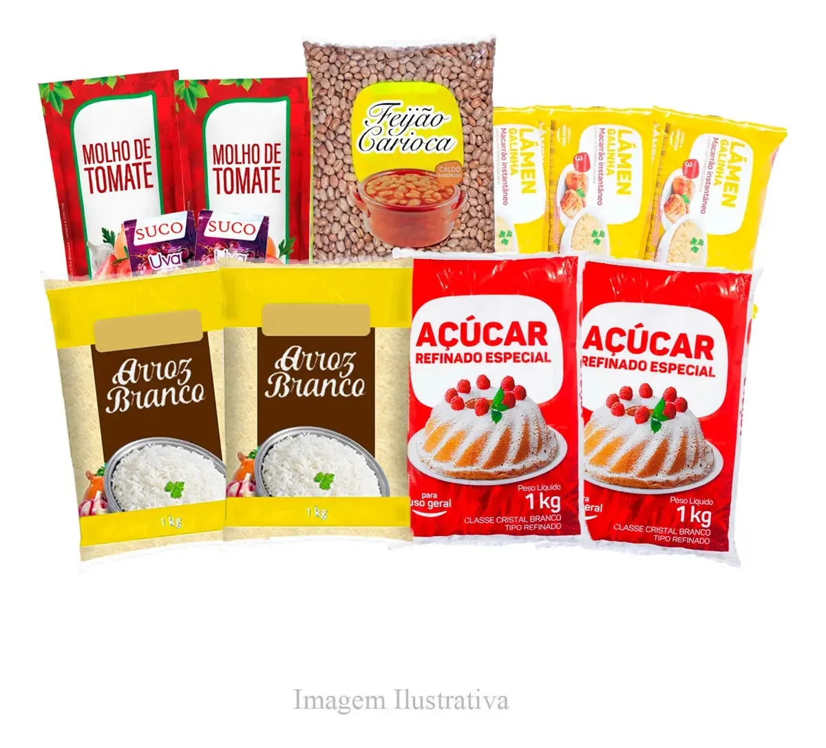 Cesta Básica De Alimentos Com 12 Itens Fundamentais