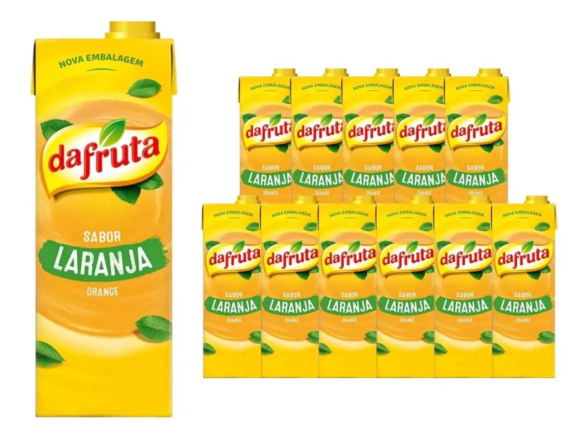Caixa Com 12 Sucos De Laranja Dafruta De 1l