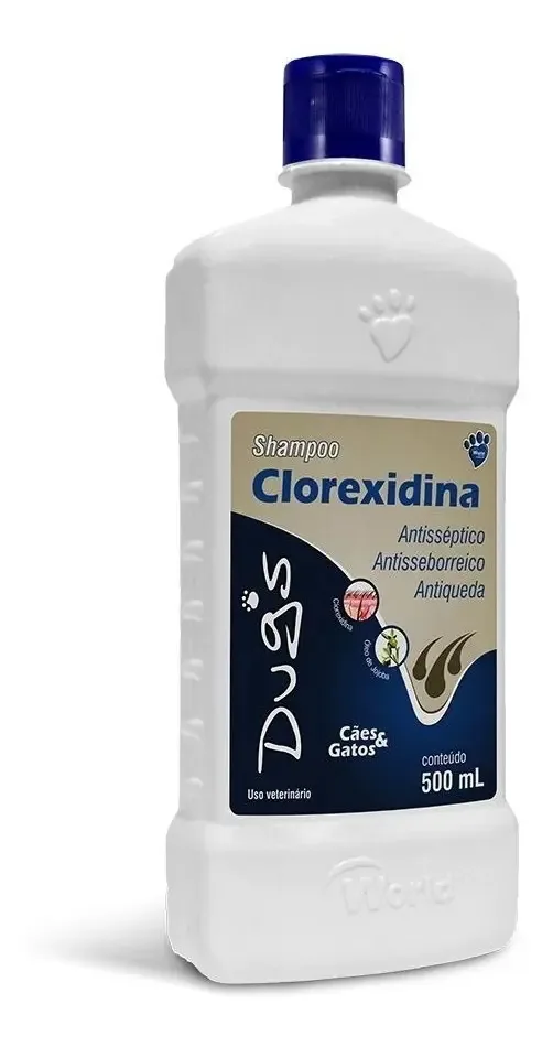 Shampoo Cães Syntec Dug's Clorexidina 500ml Para Cães E Gatos