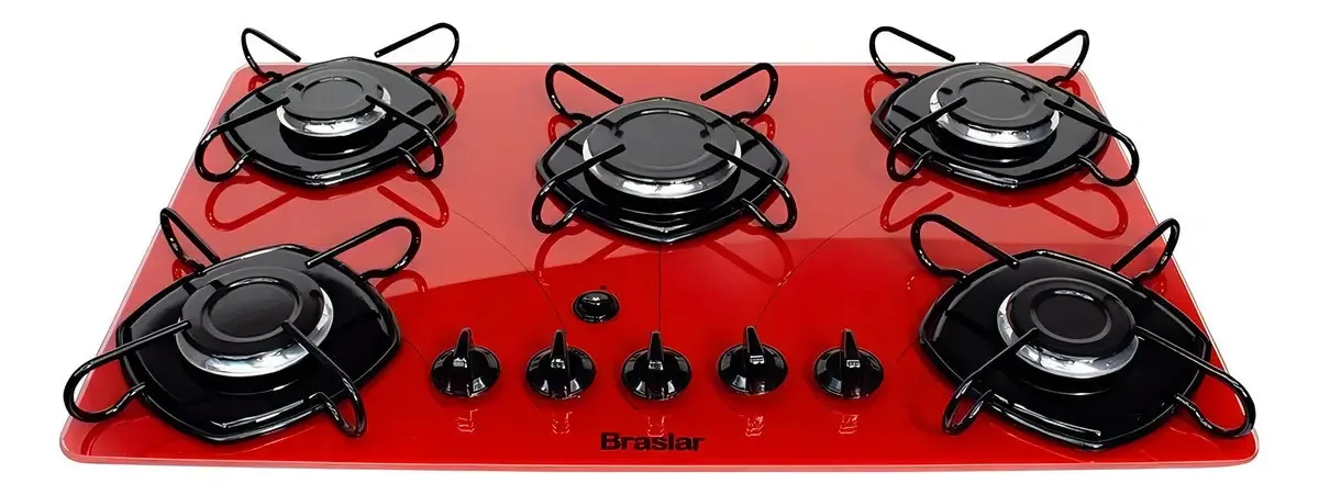 Fogão Cooktop 5 Bocas Braslar Acendimento Automático Easy