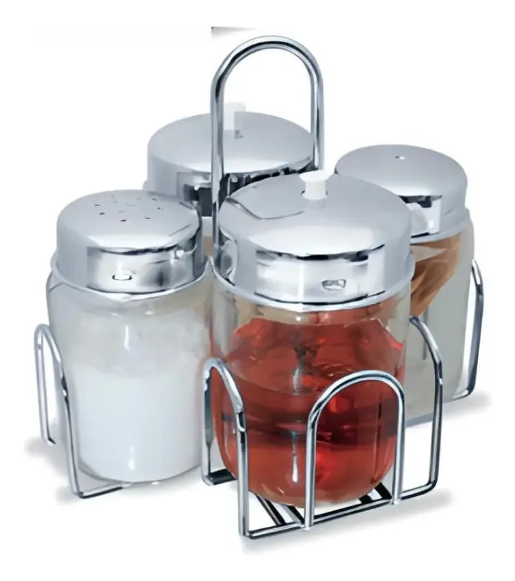 Porta Temperos Organizado 4 Pçs Praticidade