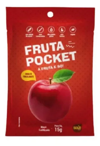 Kit 3x: Snack De Maçã Liofilizada Solo Snacks 15g