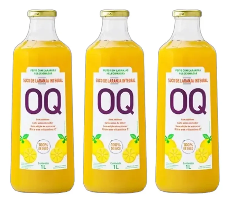 Kit 3x: Suco De Laranja Integral Oq 1l