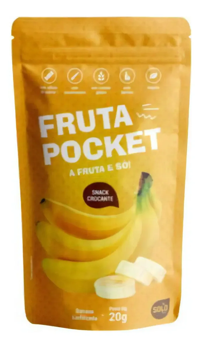 Kit 6x: Snack De Banana Liofilizada Solo Snacks 20g
