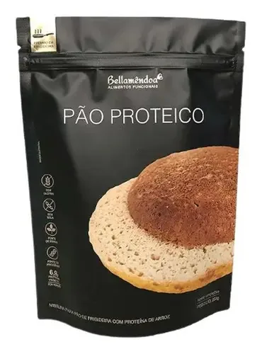 Kit 2x Mistura Pão Proteico De Frigideira Bellamêndoa 250g