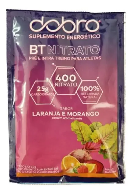 Kit 2x: Bt Nitrato Laranja E Morango Sachê Dobro 30g