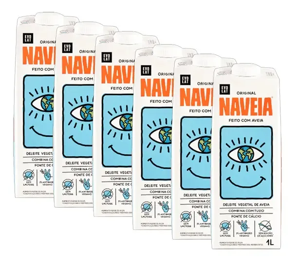 Kit 6x: Bebida Vegetal De Aveia Original Naveia 1l