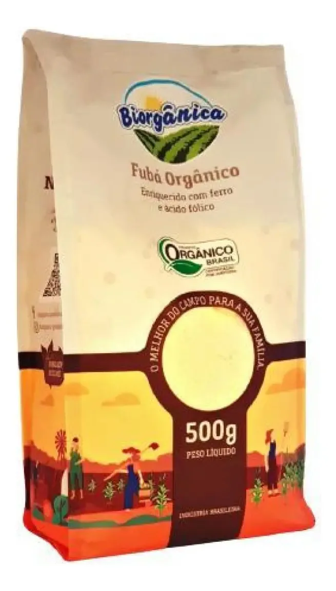 Kit 2x: Fubá Orgânico Biorgânica 500g