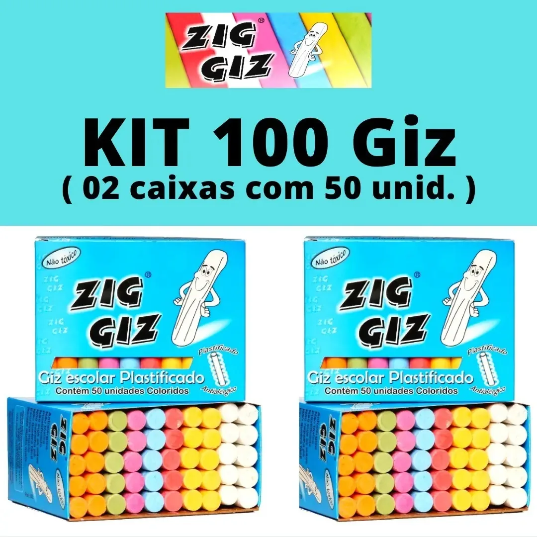 Giz Color Cx C/50un Plastificados