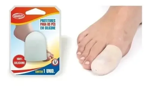 Calcanheira Qualype Silicone P/ Unha Encravada Dedão Un