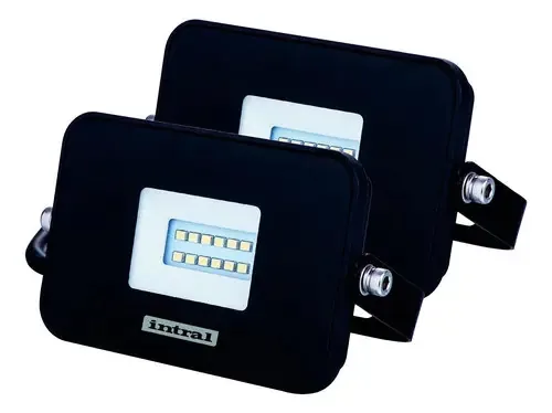 Intral Kit 2 Refletores Led Intral 10w Holofote Luna Ip65 Verde