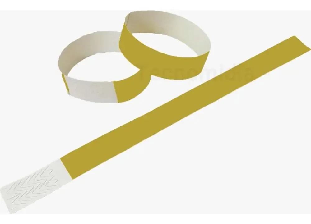 1000 Pulseira Dourada Para Eventos Laser Pro