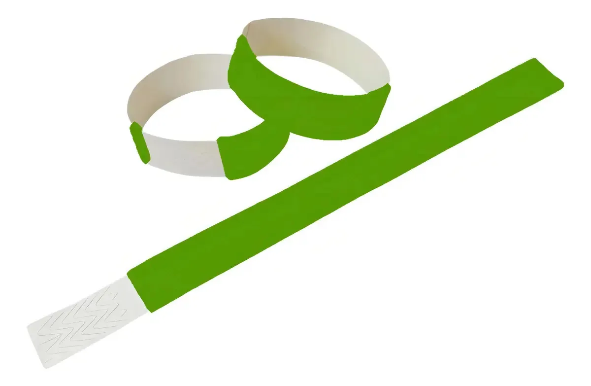 1000 Pulseira De Identificação Verde Para Triagem Med Hband