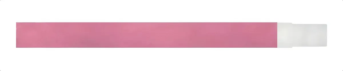 1000 Pulseira De Identificação Rosa Em Tyvek