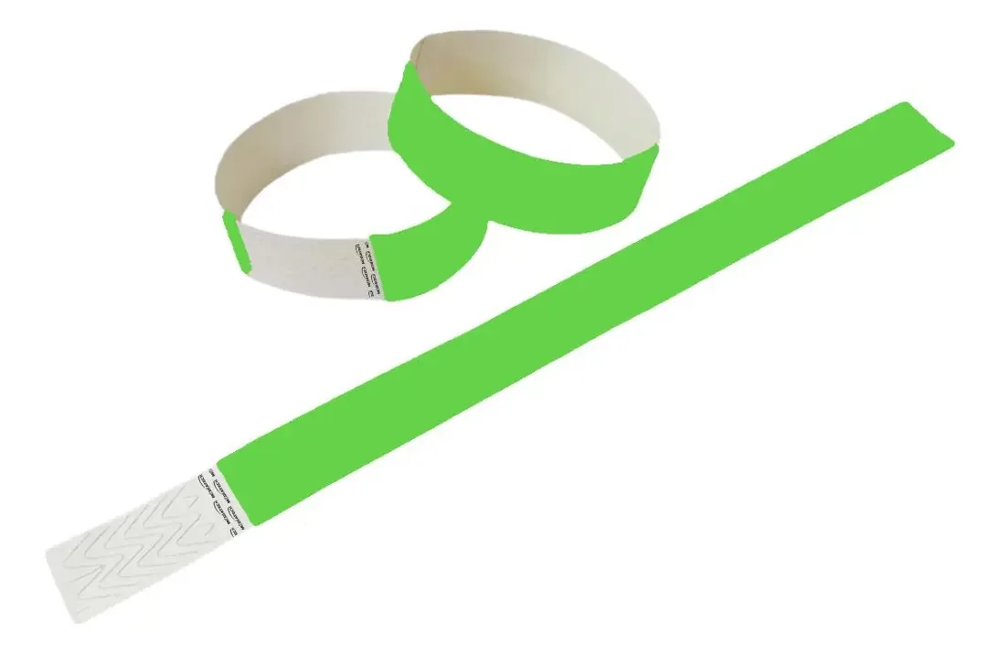 500 Pulseira Verde Para Identificação Hospitalar Med