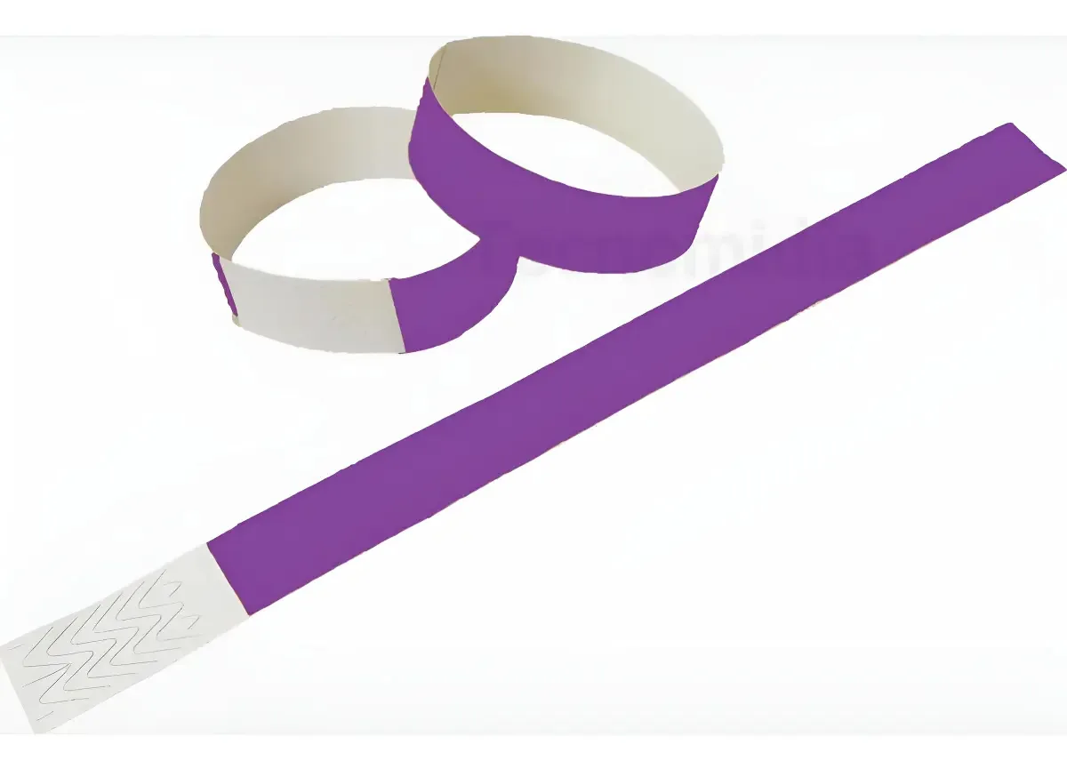 250 Pulseira Roxa Laser Pro Para Controle De Acesso