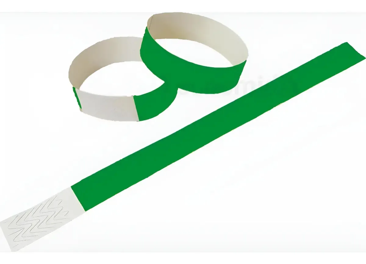 500 Pulseira Verde Bandeira Para Identificação Laser Pro
