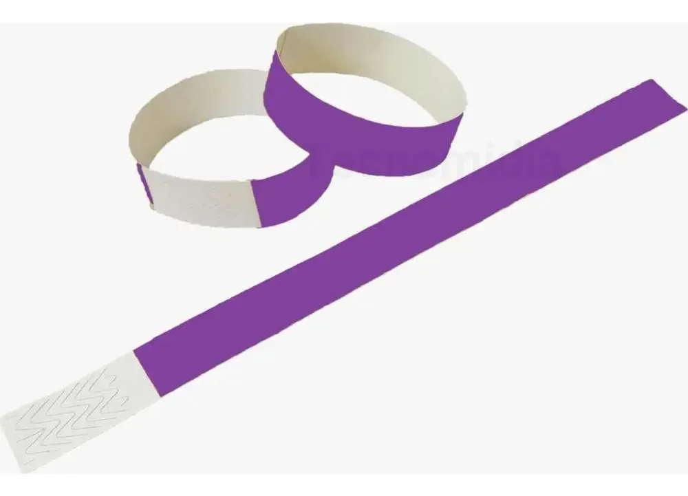 Pulseira De Identificação Roxa 500 Unidades - Mediatech