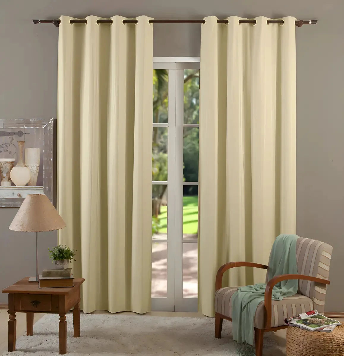 Mc Cortinas Blackout 2,50 X 2,80 Cor Palha