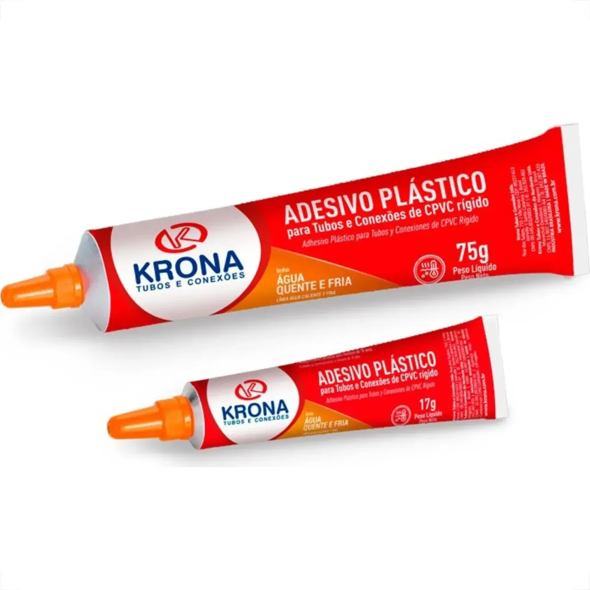 Cola Para Tubos e Conexões de PVC Krona Ultraterm de 17g