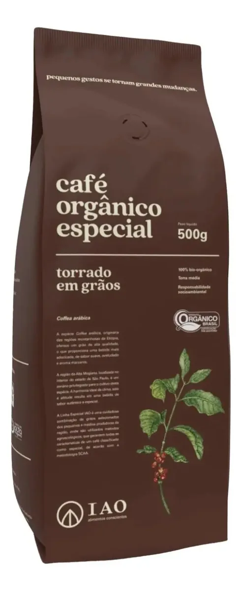 Café Torrado Em Grãos 500gr Iao