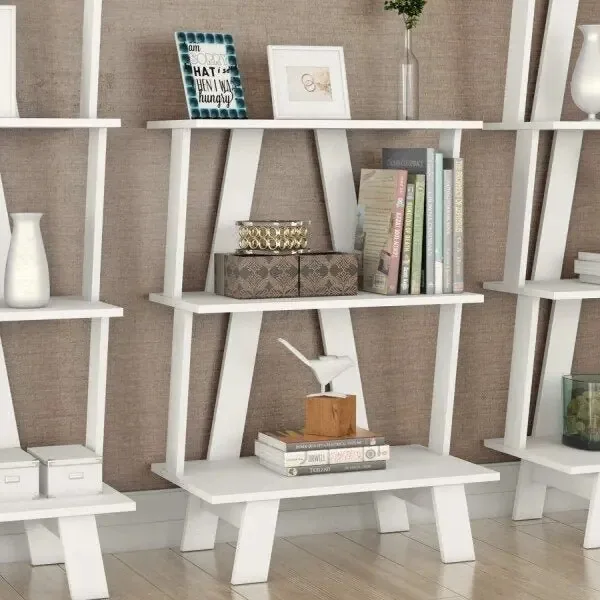 Estante Para Livros 3 Prateleiras Z Tecno Mobili Ie Branco