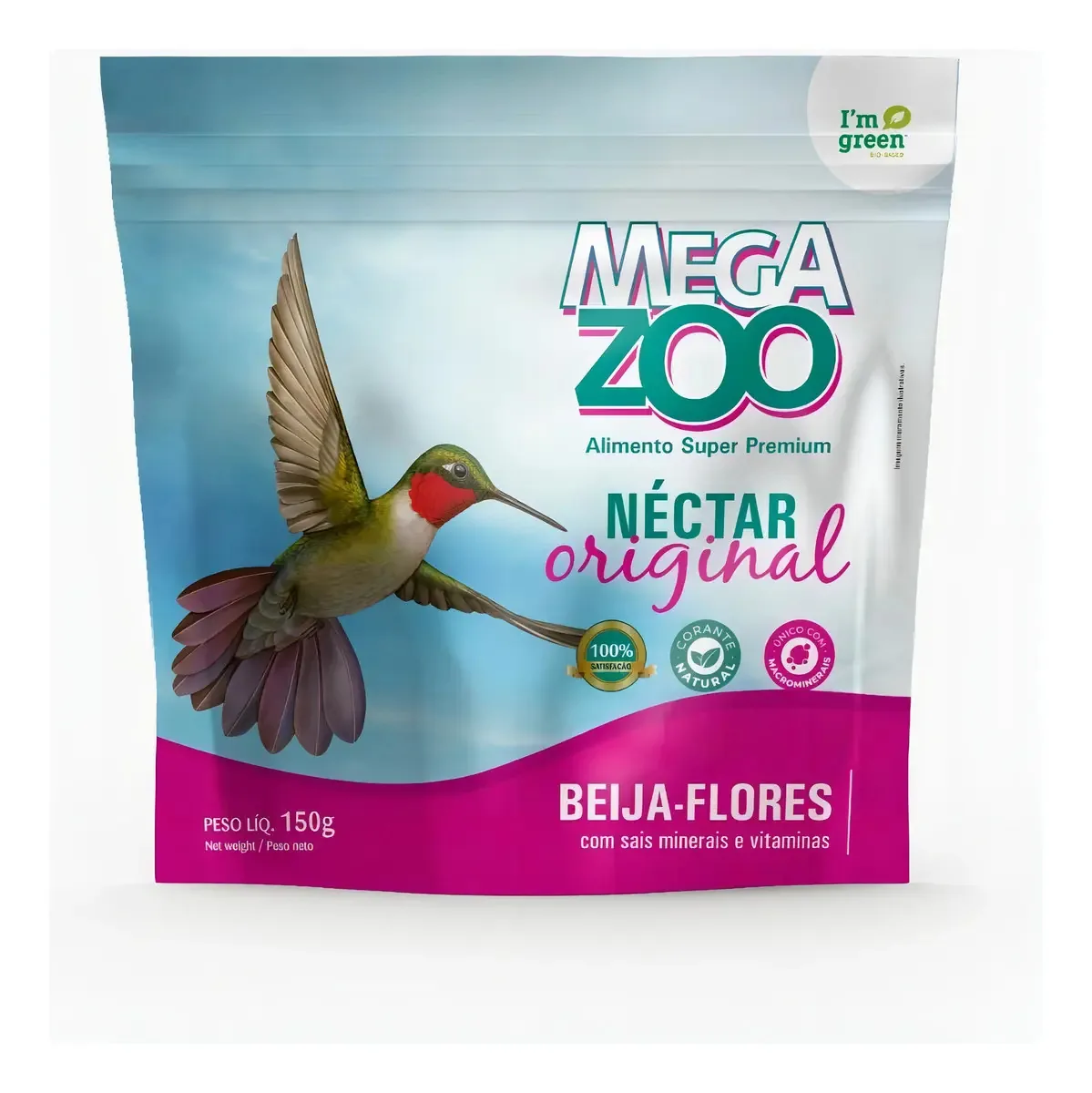 Megazoo Extrusada Nectar Beija Flor Original 500 G 50g