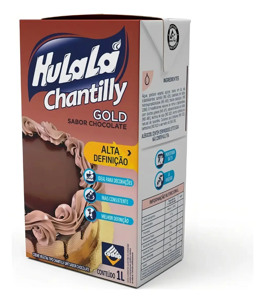 Chantilly Hulalá Chocolate 1l