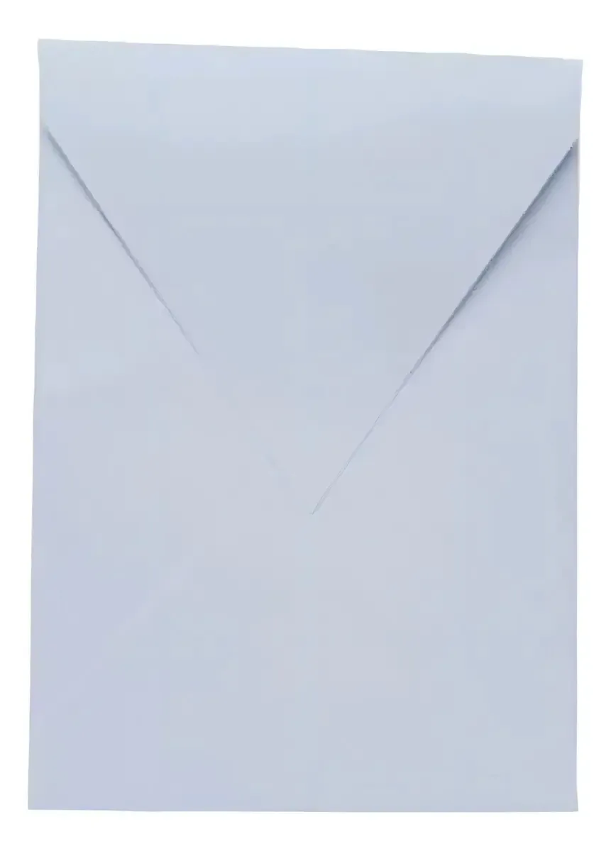 Envelope Branco Liso Offset 240g 15x21cm Bico Vertical Cartões Convites