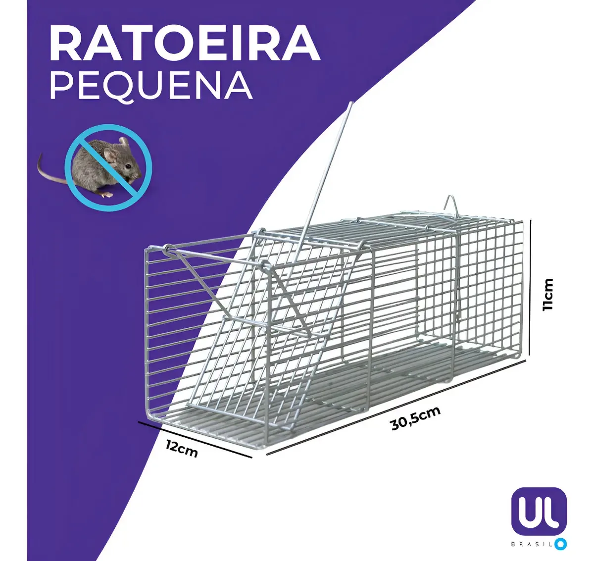Gaiola Ratoeira Pequena Pega Ratos Ratazanas E Roedores