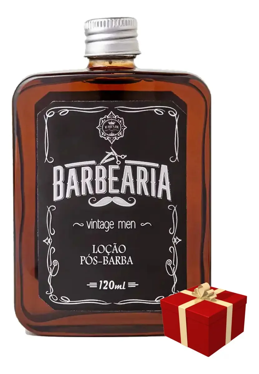 Barbearia Loção Pós-barba Vintage Men Hobety 120ml + Brinde