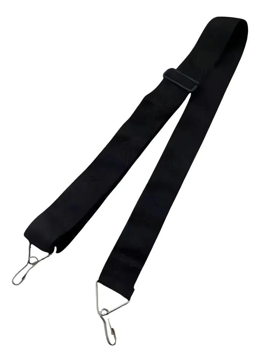 Alça Talabarte Percussão Nylon 5cm 2 Ganchos Preto Fenix