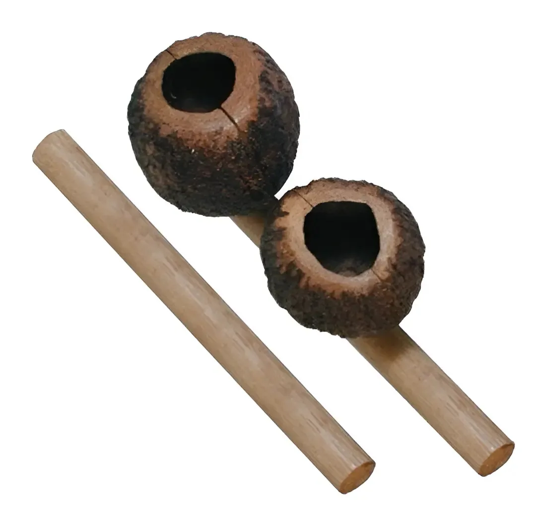 Agogô De Castanha Duplo Profissional Gope 681 Gã 2 Bocas