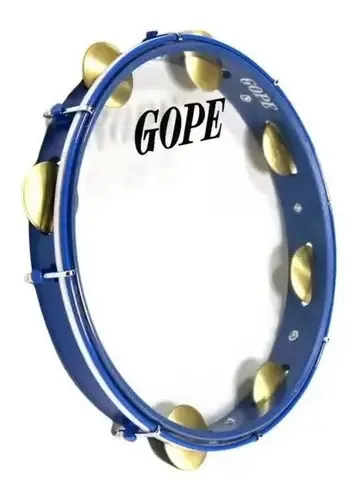 Pandeiro Gope Profissional 10'' Selfie Azul Cristal 641sa