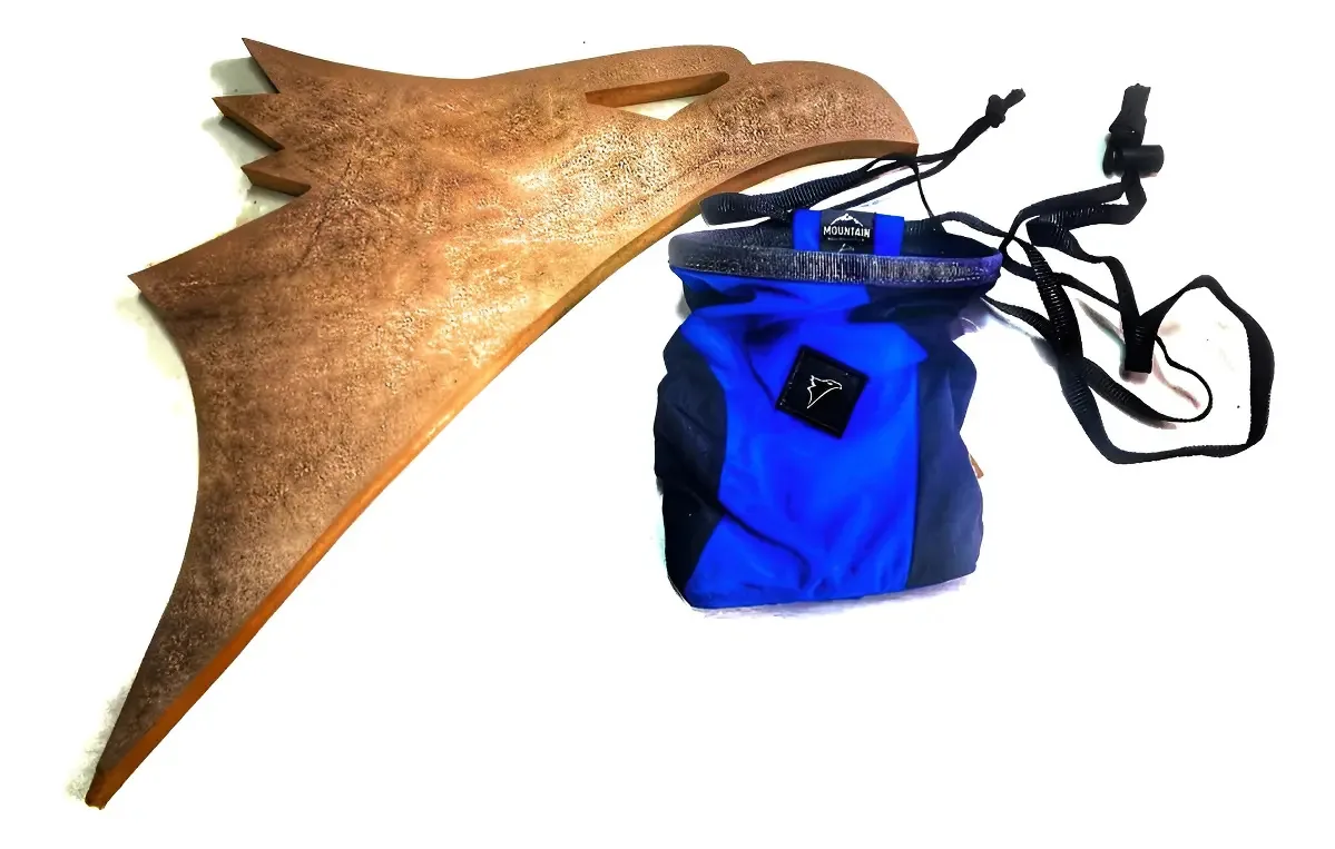 Saco Para Magnésio Escalada Com Porta Escova React Conquista Cor Azul