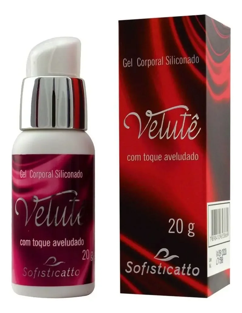 Gel Lubrificante Siliconado Velutê 20g Sofisticatto
