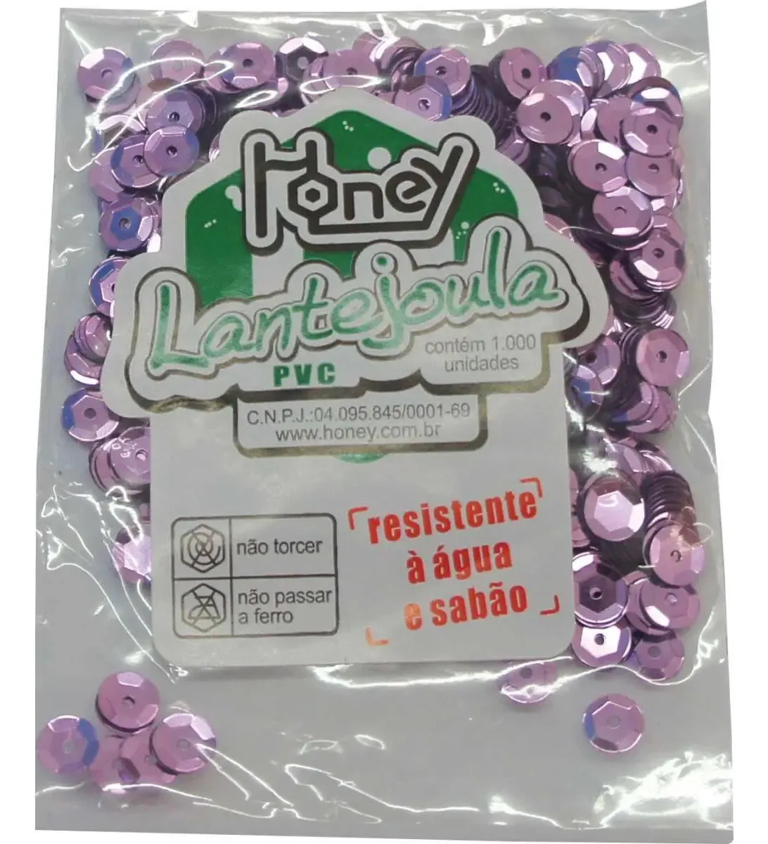 Lantejoula Metalizada Rosa Claro N.06 C/1000un