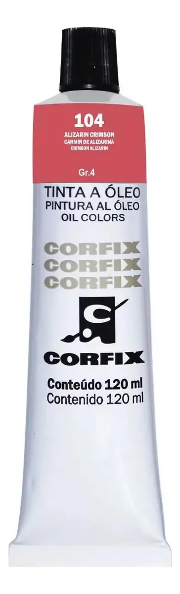 Tinta a Óleo Corfix para Pintura Artística Alizarin Crimson 120ml