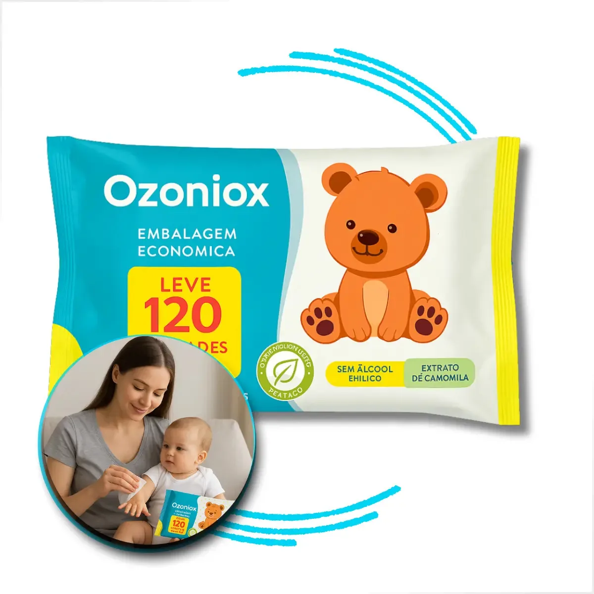 Toalha Umed Super Baby Green 120 Un L P