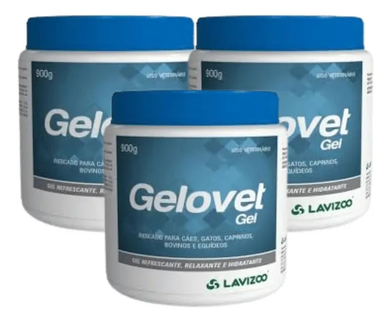 Gel Relaxante Lavizoo Gelovet 900g Para Cavalos e Animais Grandes