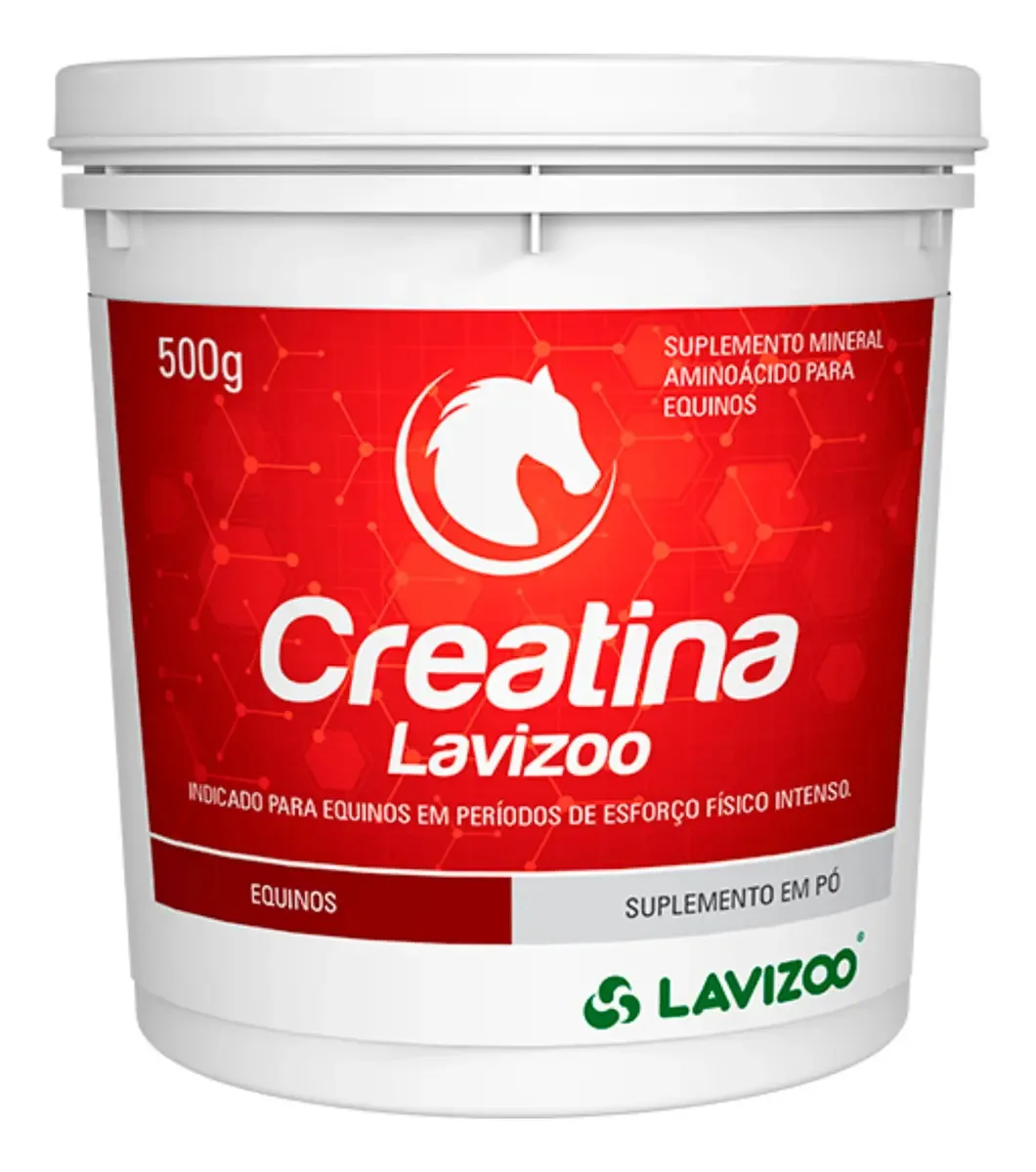 Creatina Lavizoo Para Cavalos e Potros, Suplemento em Pó de 500g